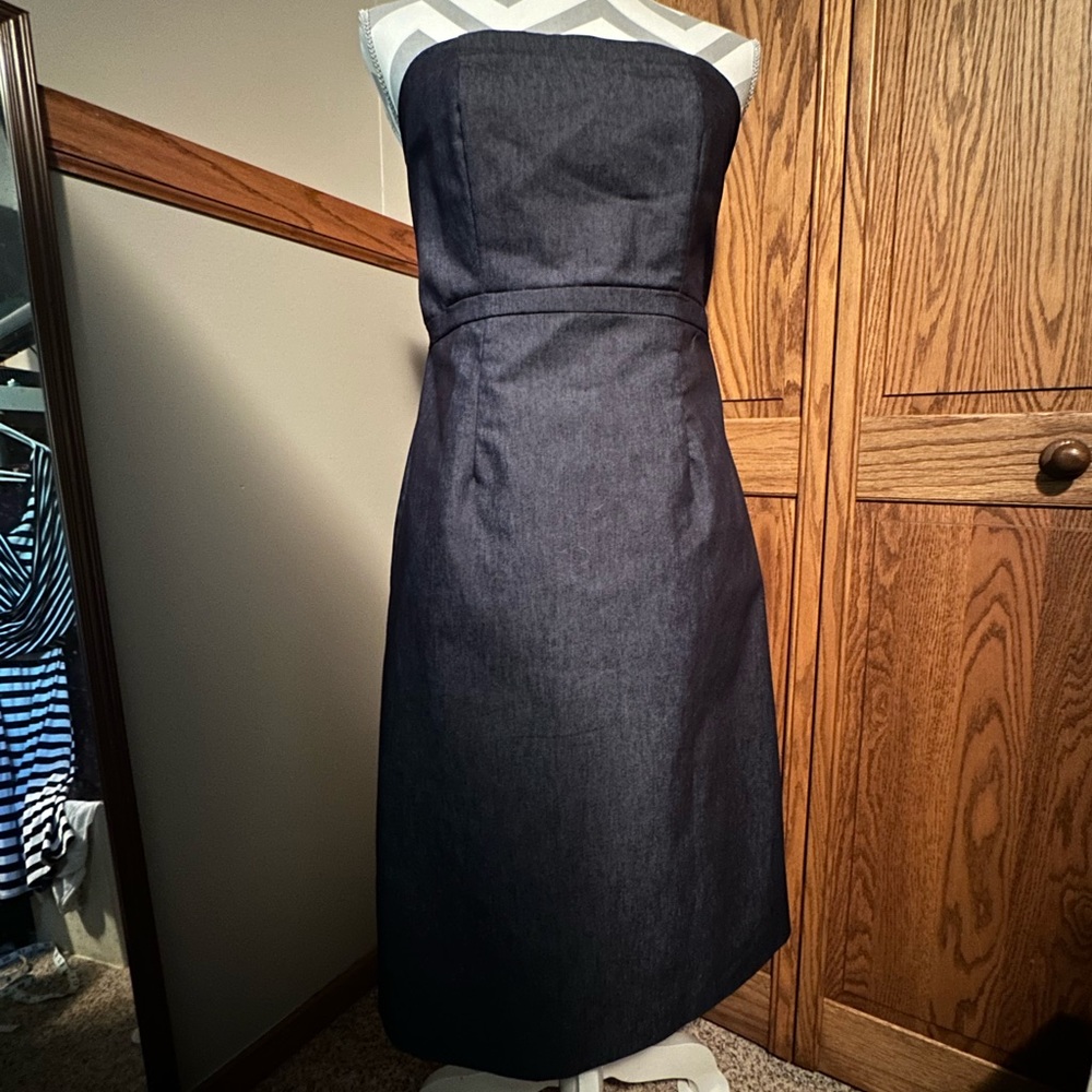EUC Merona denim strapless dress